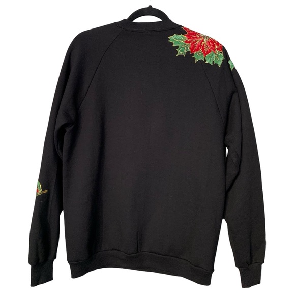 VINTAGE | 90s Poinsettias Crewneck - Sz Large - Picture 6 of 9